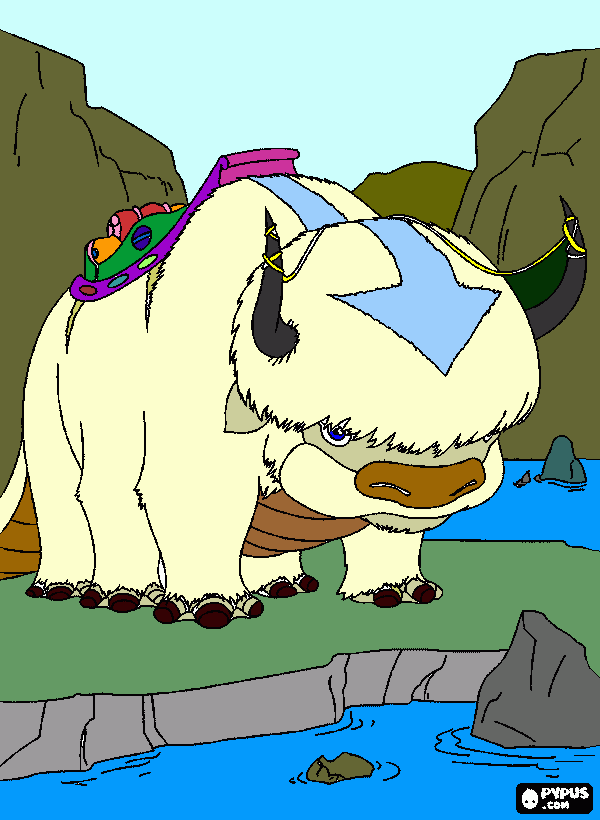 Oppa coloring page