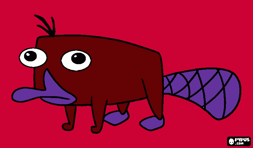 Owen Platypus coloring page