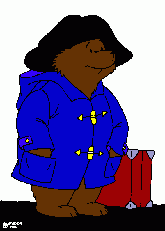Paddington coloring page