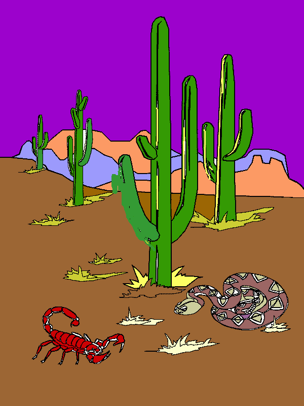 painted dessert coloring page