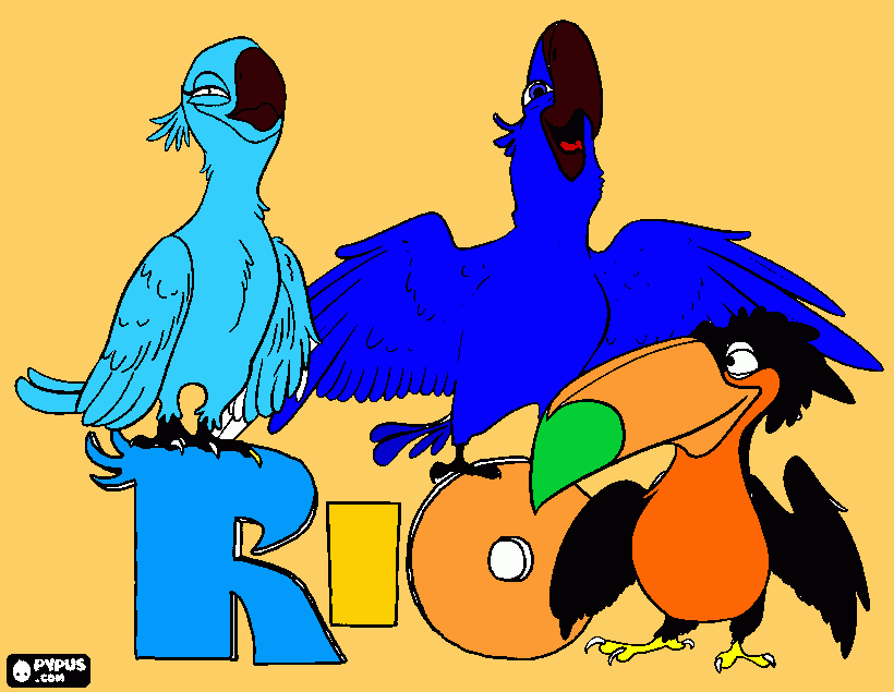pajaros coloring page