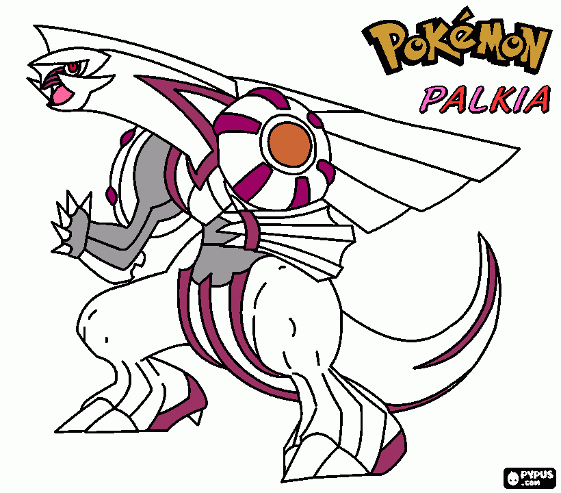 Palkia coloring page
