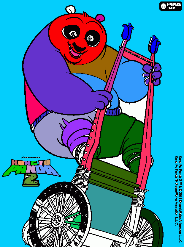 panda coloring page