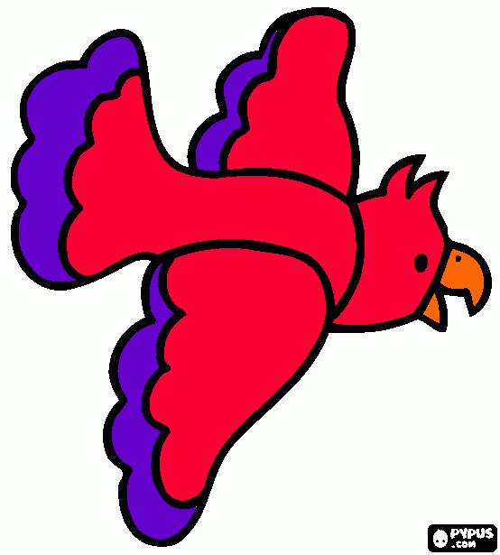 parrot coloring page