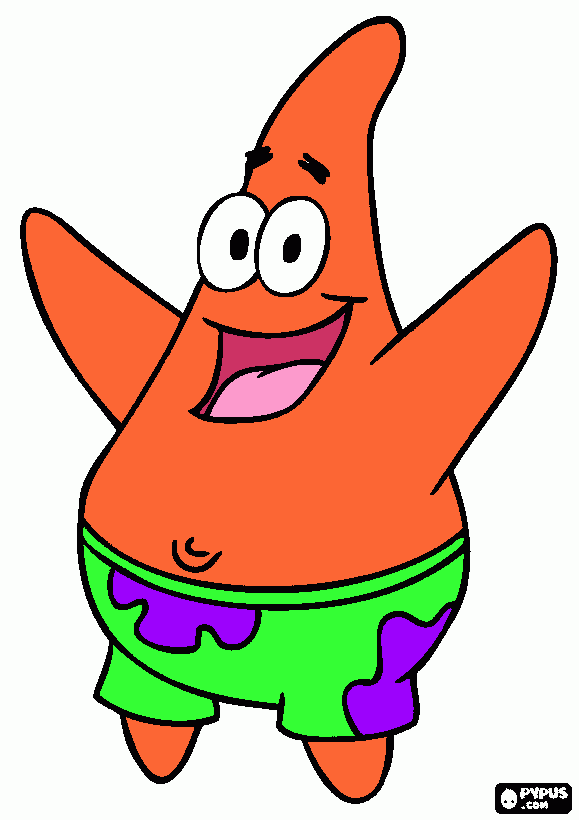 patrick  coloring page