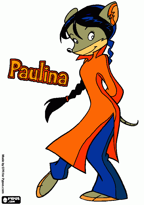 paulina coloring page