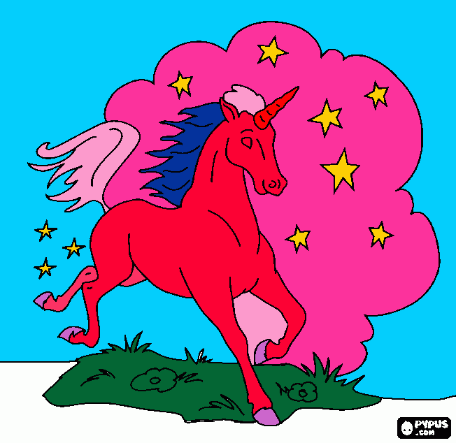 Pegasus Pony for Papal coloring page