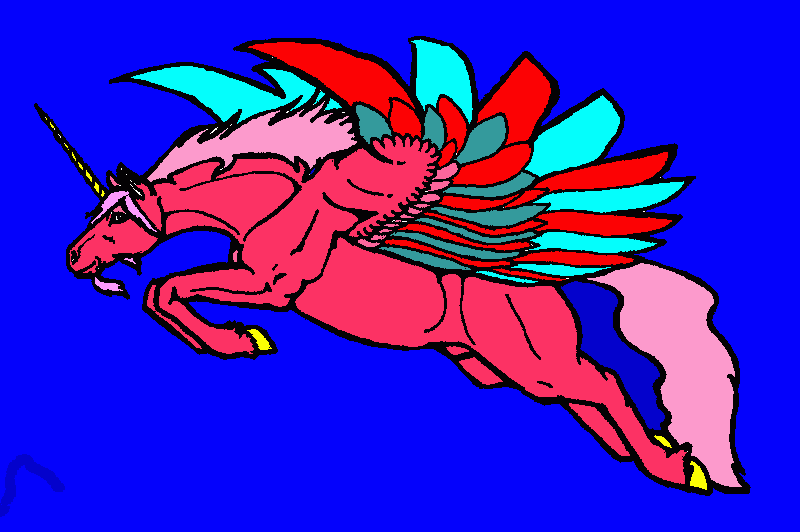 pegasus the winged horse coloring page