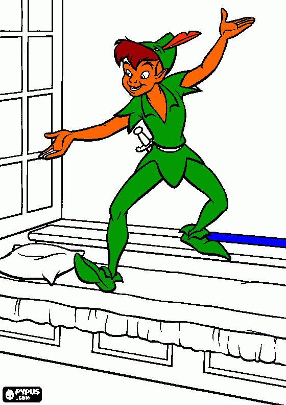 peterpan coloring page