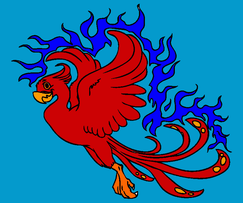 Phoenix coloring page