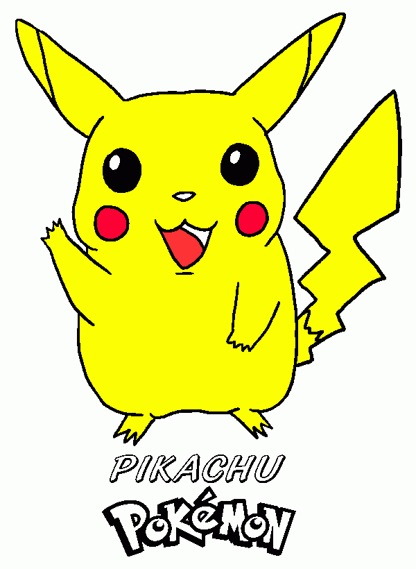 picachu coloring page