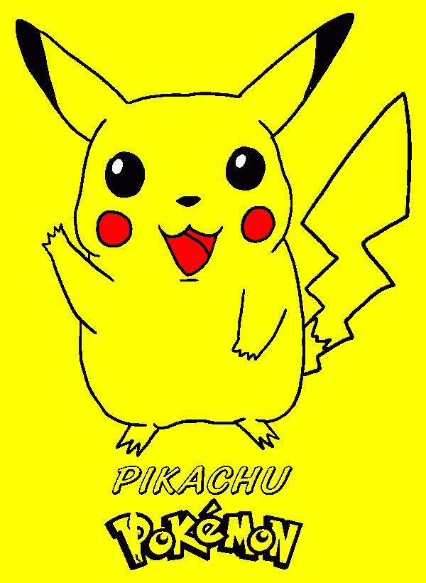 pikachu coloring page