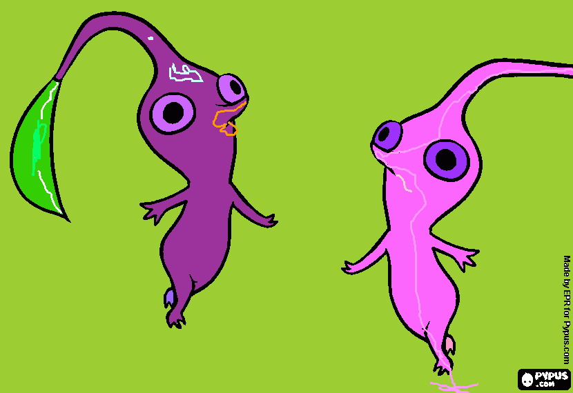Pikmin War!!!! coloring page
