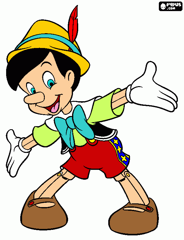 Pinocchio coloring page
