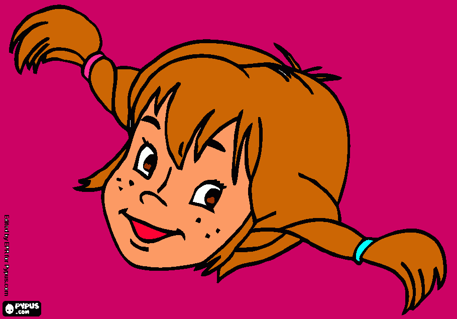 PIPPI PINK coloring page