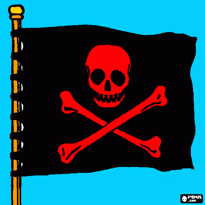 Pirate coloring page