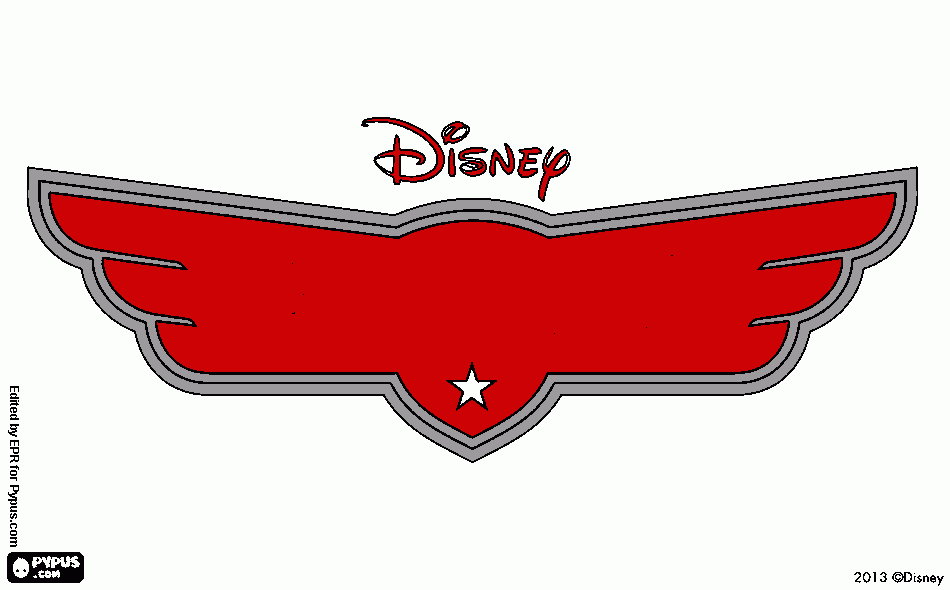 PLANES LOGO coloring page