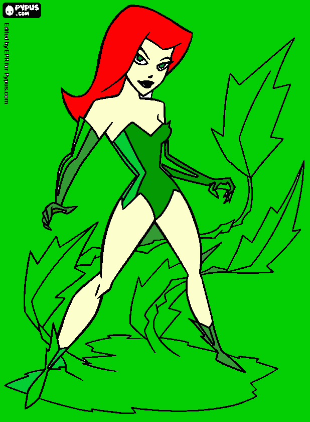 Poison Ivy coloring page