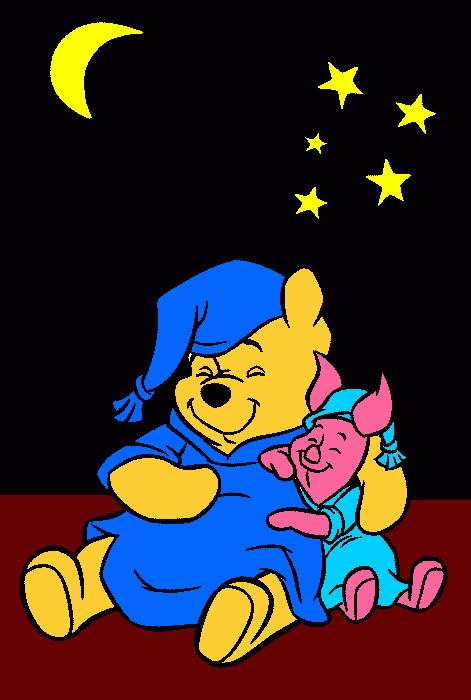 pooh bear and piglet coloring page