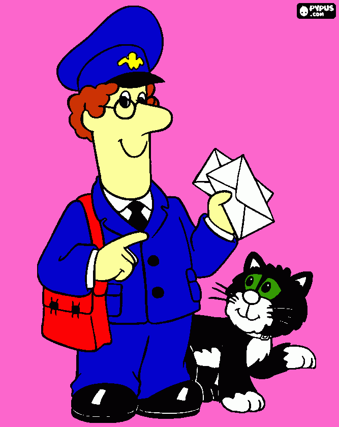 post coloring page