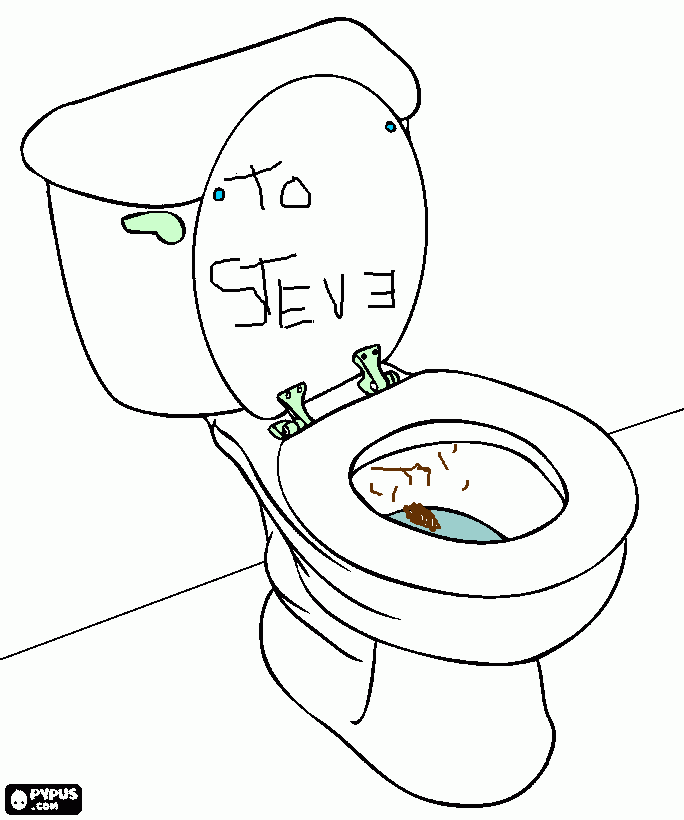 potty time coloring page