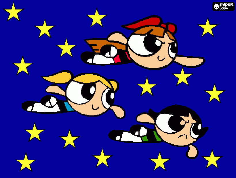 powerpuff girl coloring page