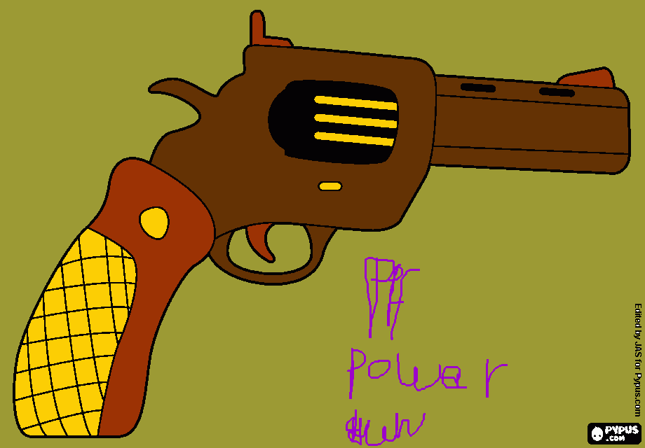 ppf power gun coloring page
