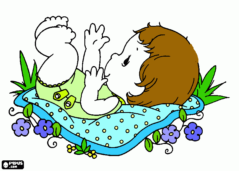 precious baby coloring page
