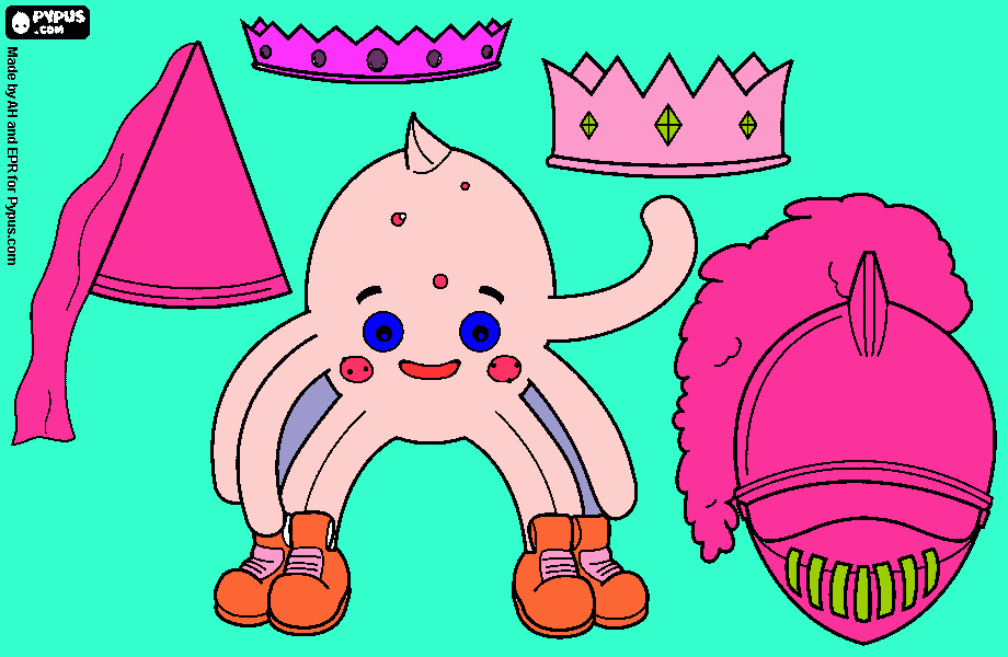 princess dress up coloring page