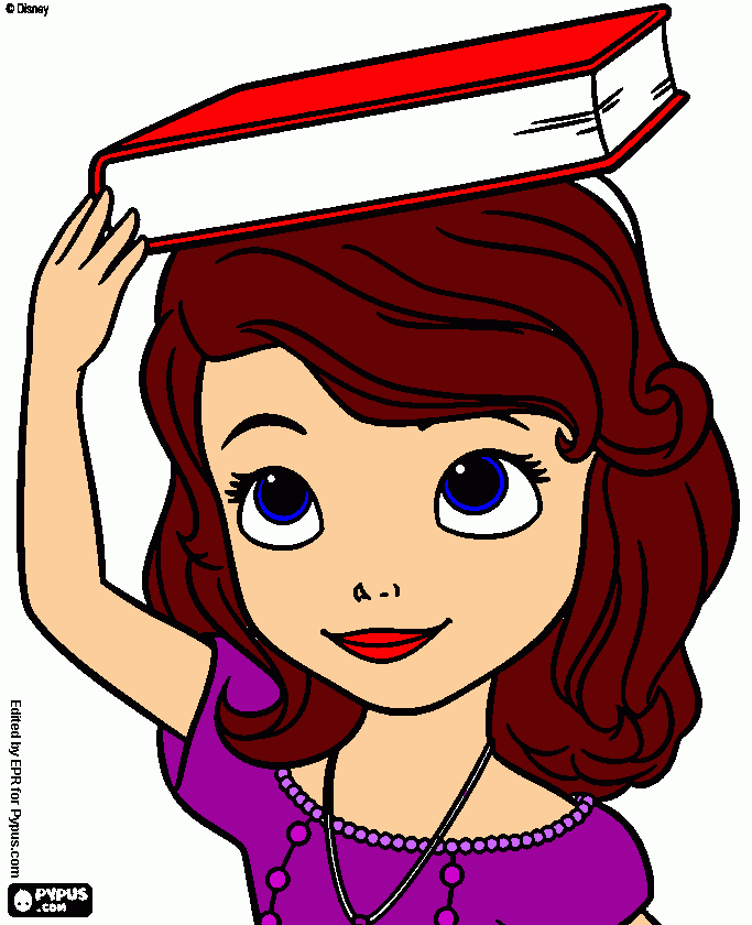 princess sophia coloring page