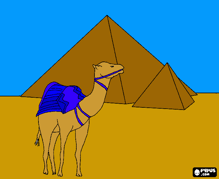pyramid coloring page