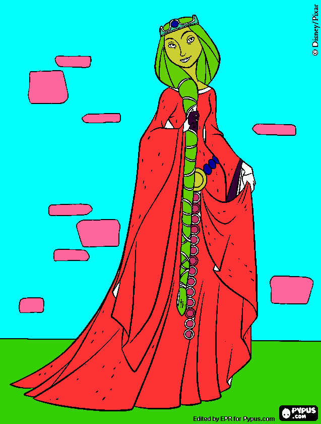 Queen Elinor! coloring page