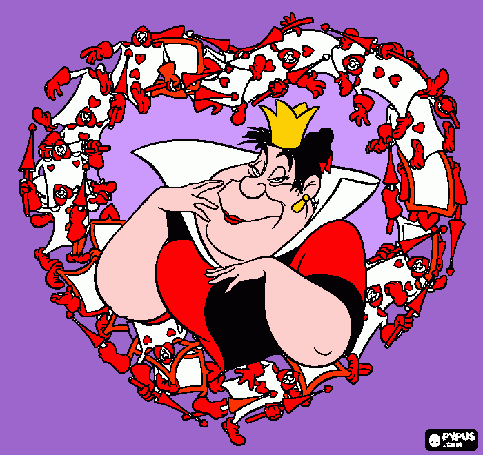 Queen of Hearts coloring page