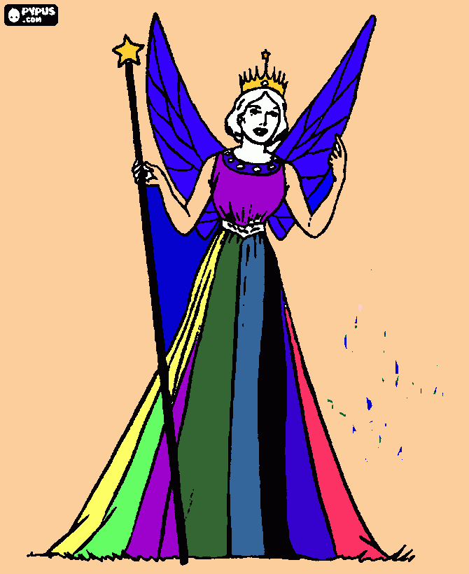 queen coloring page