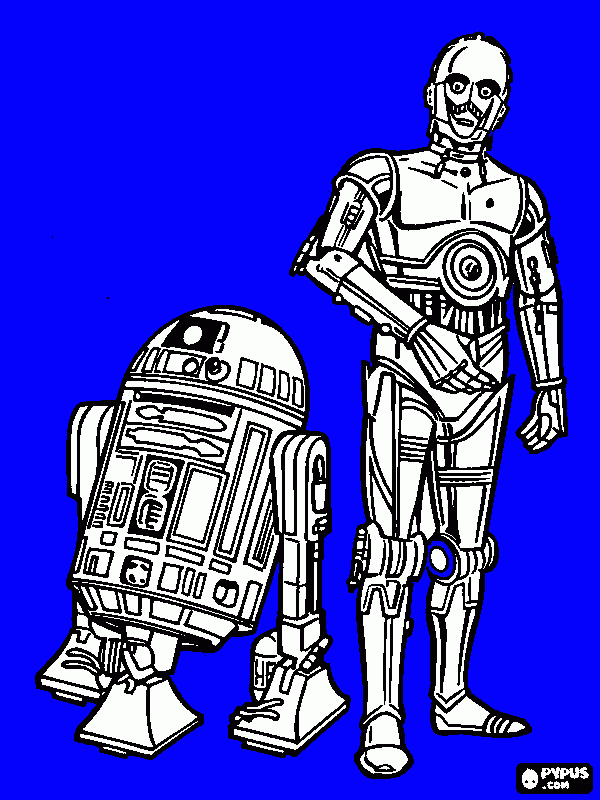r2d2 coloring page