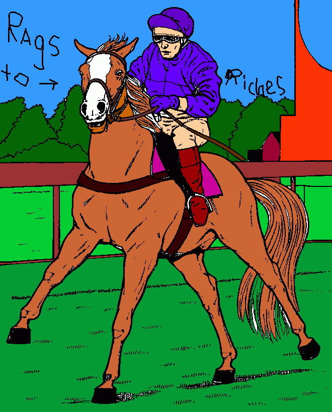 Rags to Riches coloring page