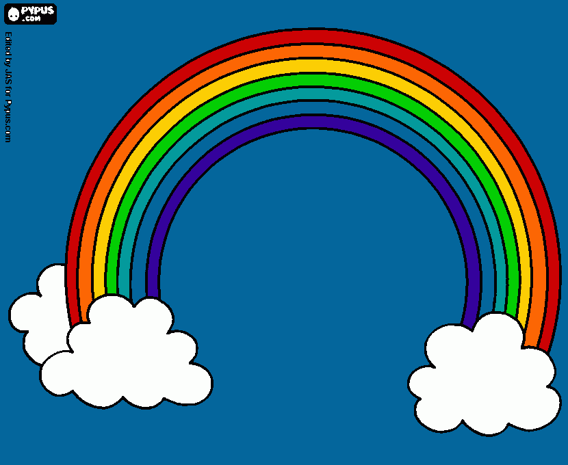 RAIBOW coloring page