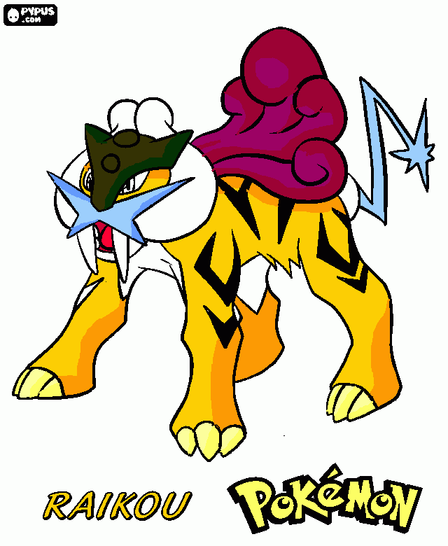 RAIKOU coloring page