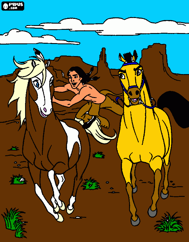 Rain and Spirit coloring page