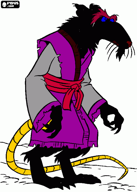 rat coloring page
