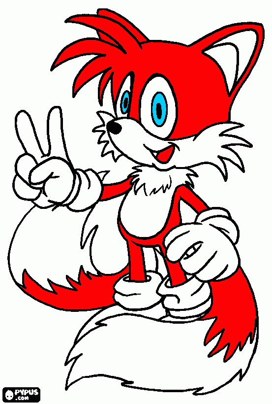 red tails coloring page
