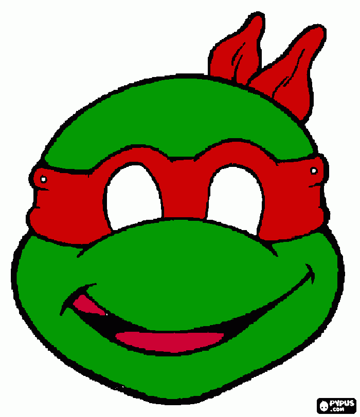 red tmnt coloring page