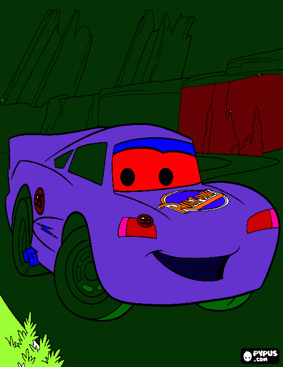 Relampago Macqueen coloring page