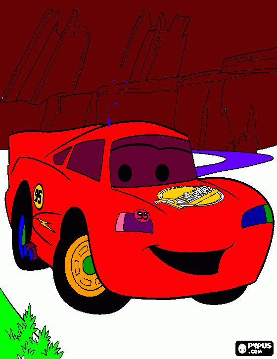 relampago coloring page