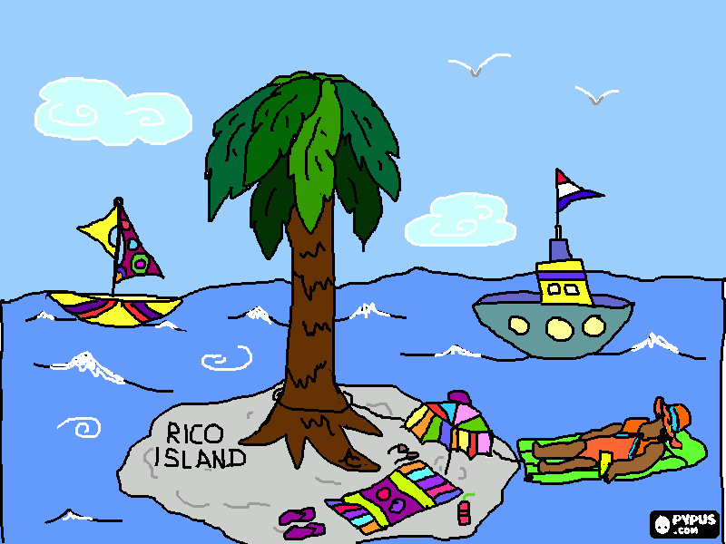 Rico Island coloring page