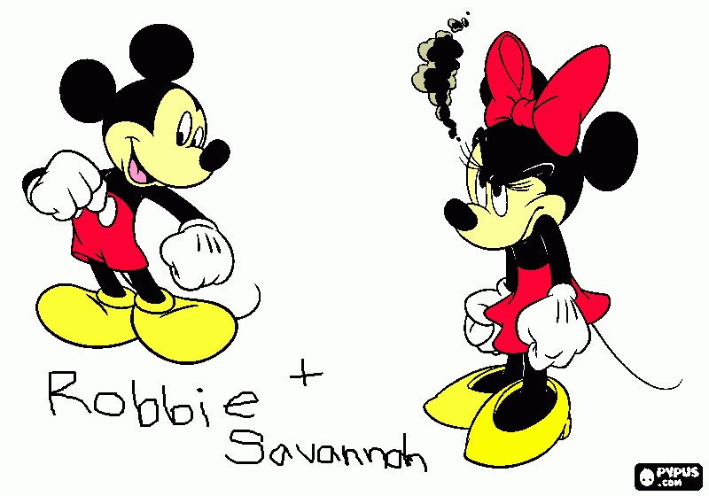 robbie plus savanna  coloring page