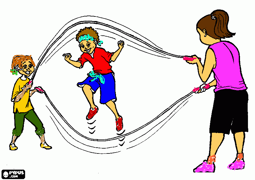 Rope coloring page