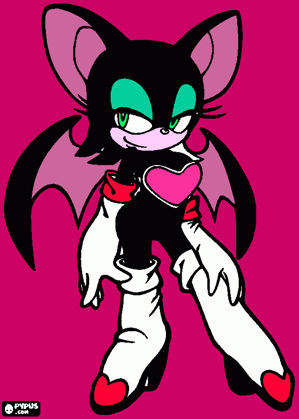 RUBY THE BAT  coloring page