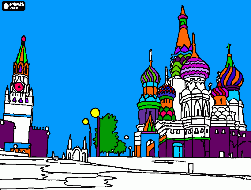 Russia The Awesome Verson coloring page