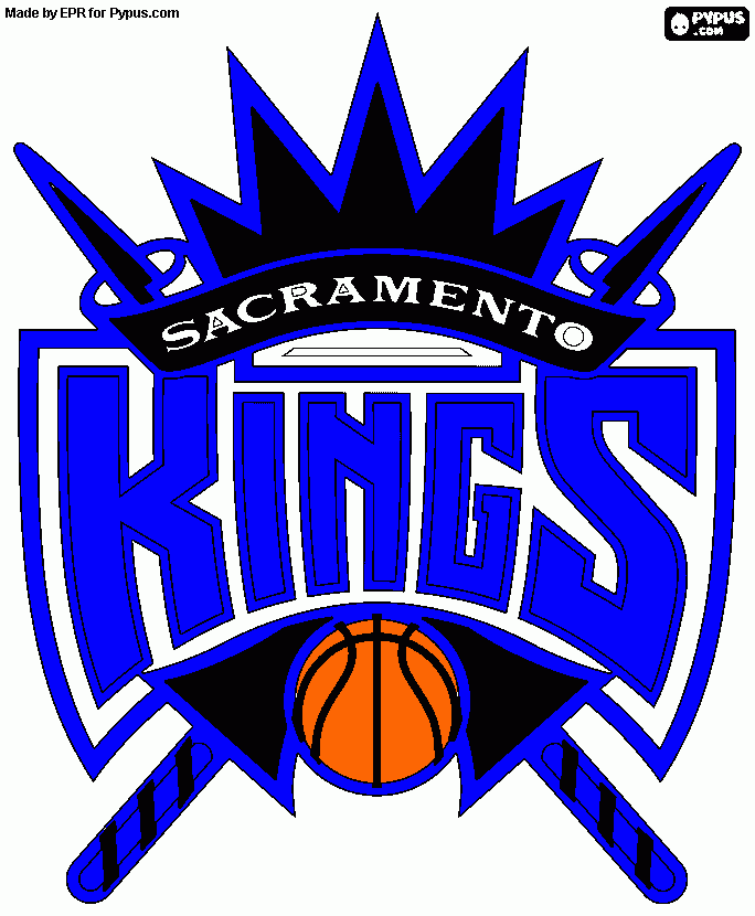 Sacremento KIngs coloring page